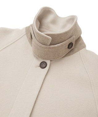 YECCA VECCA ウール混ステンカラーロングコート Light Beige