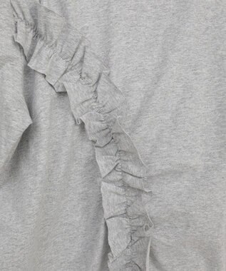 Green Parks ・Ｐｅｔｉｔ　Ｆｌｅｕｒ　アシンメトリーフリルＴＥＥ Gray Mixture