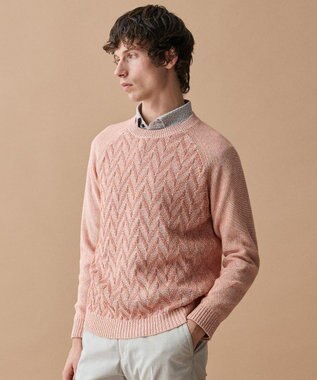 JOSEPH ABBOUD 【キングサイズ・綿100％・ジャージー素材・ストレッチ】コンパクトジャージープリントシャツ