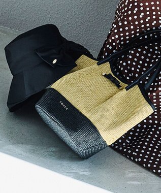 TOCCA MIGNON BASKET かごバッグ ベージュ系