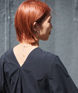 UNFILO 【洗える/軽量】FINE MOVE Aラインワンピース ブラック