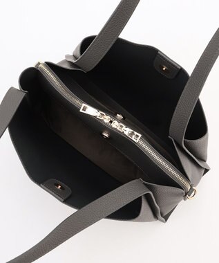 LA BAGAGERIE ソフトシュリンク2WAYハンドバッグ large ダークグレー