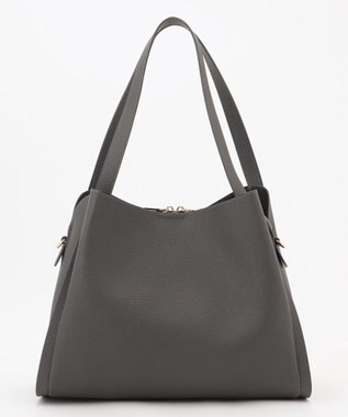 LA BAGAGERIE ソフトシュリンク2WAYハンドバッグ large ダークグレー