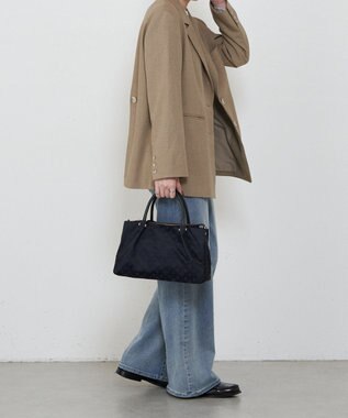 russet ナイロン三層2WAYミニトートバッグ(CE-1580) Black/Navy