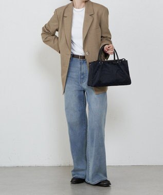 russet ナイロン三層2WAYミニトートバッグ(CE-1580) Black/Navy