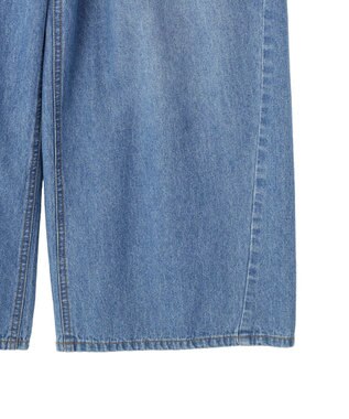 earth music&ecology イージータックワイドデニム Light Indigo
