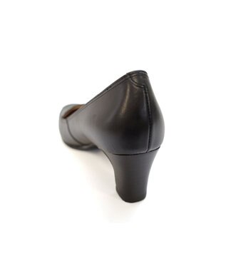 Pointer 日本製 クロコ型押しパンプス ブラック(コンビ)