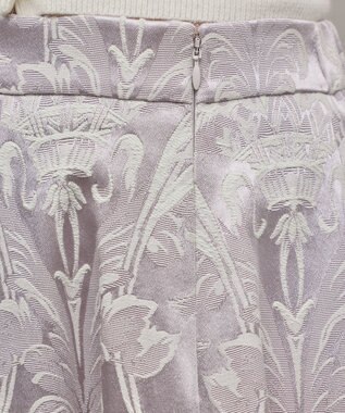 GRACE CONTINENTAL オーナメントジャガードハンカチヘムスカート ラベンダー