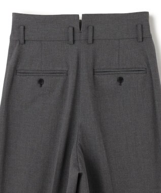 uncrave TRツイル ワイドトラウザー チャコール