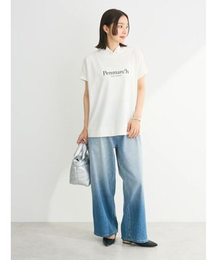 Green Parks フレンチスリーブ抜け襟カットプルオーバー Off White