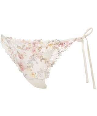 WACOAL Ｔバック ショーツ 【リボンブラ 脇すっきり】 BRB433とペア はきこみ丈あさめ バックのかぶりが広め ソング レディース PRA433 /ワコール ベージュ