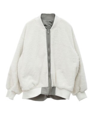 earth music&ecology リバーシブルMA-1 カーキ