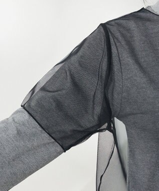 CRAFT STANDARD BOUTIQUE チュールレイヤートップス Black