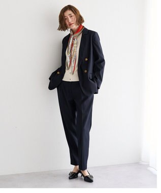YECCA VECCA 金釦テーラードジャケット Navy