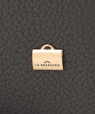LA BAGAGERIE ソフトシュリンク2WAYハンドバッグ large ダークグレー