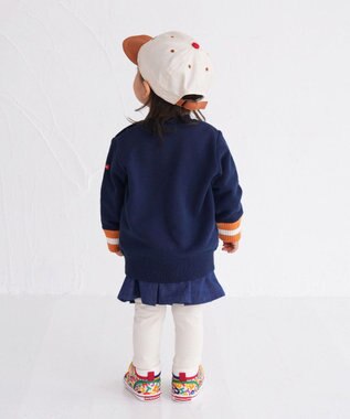 MIKI HOUSE HOT BISCUITS 【46-54cm】 バイカラー ロゴキャップ アイボリー