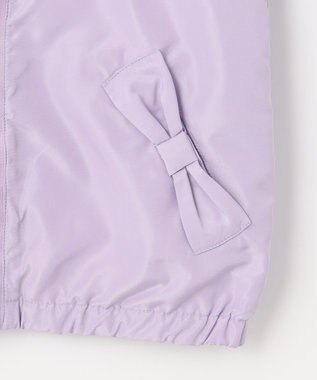 ANY KIDS フード取り外し リバーシブル ブルゾン ラベンダー