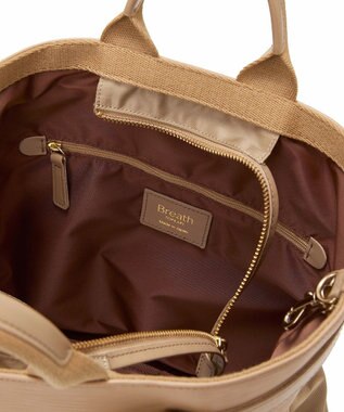 TOPKAPI 【Breath TOPKAPI】RIPPLE リプル ナイロン コンビ ベルト デザイン 3way リュック / バッグパック ベージュ