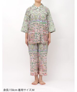tsumori chisato SLEEP ツモリチサト パジャマ 綿100%(本体) ローン素材 7分袖 長袖 8分丈 レディース UDT213 /ワコール メロン