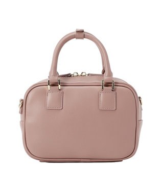 Maison de FLEUR チャーム付きワイドボストンバッグ Mocha