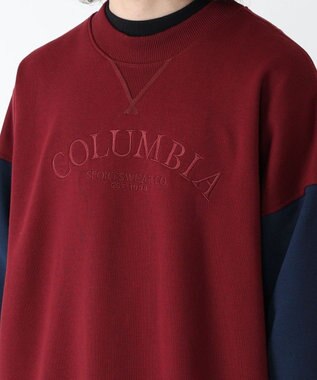 Columbia Columbia/ バガスウェットグラフィッククルー /コロンビア Rich Wine、 Coll Navy
