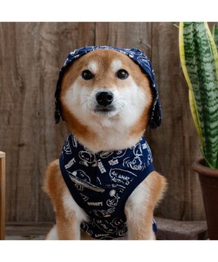 PET PARADISE スヌーピー パーカー 《デニム風》 中型犬 ネイビー