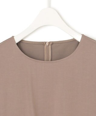 ICB L 【WEB限定・洗える】綿エステル天竺 へプラムカットソー モカ系