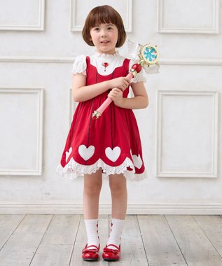 ANY KIDS 【カードキャプターさくら×any FAM】オープニング衣装風ワンピース (クリアカード編) レッド