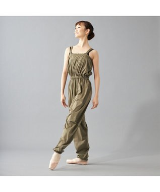 Chacott ストレッチスキンサウナロングワンピース カーキ