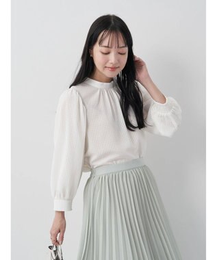 earth music&ecology Ｃｈｅｃｋドビーブラウス Off White