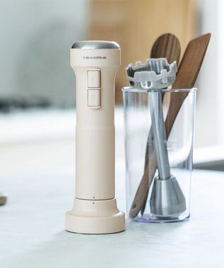 YAMATO テーブル＆キッチン 【レコルト】コードレスハンディブレンダー  クリームホワイト  RHB-2(W) ホワイト