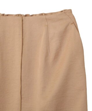 YECCA VECCA シャイニーツイルナロースカート Beige