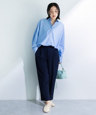 Green Parks Ｏ．きれいシルエットテーパードパンツ Navy