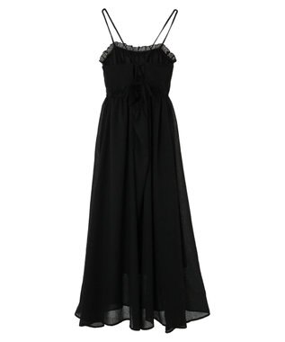 Green Parks ａ．バックオープンキャミワンピース Black