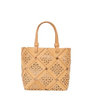 genten サスカットバスケット手提げバッグ＜S＞ ヌメベージュ