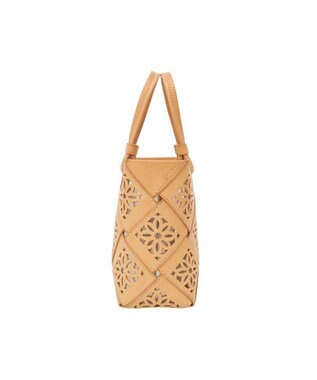 genten サスカットバスケット手提げバッグ＜S＞ ヌメベージュ