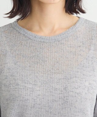 Green Parks シアーワッフルプルオーバー Gray