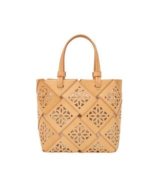 genten サスカットバスケット手提げバッグ＜S＞ ヌメベージュ