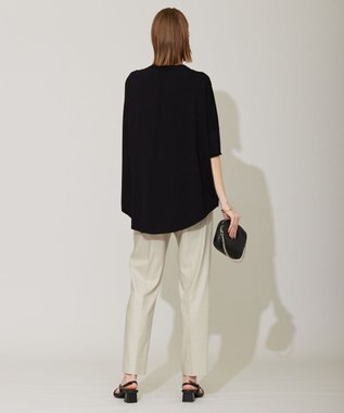 ICB 【接触冷感・洗える】エステルラミーチンツ テーパードパンツ ライトオリーブ系