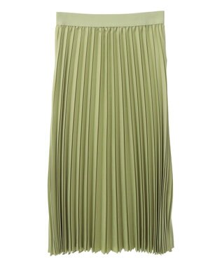 Green Parks 微光沢　プリーツスカート Mint