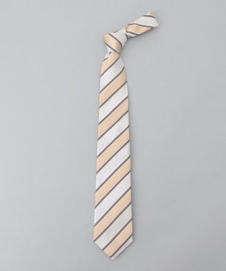 GOTAIRIKU GOTAIRIKU別注【日本製】シルク ネクタイ_ストライプ ベージュ系1