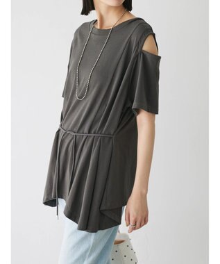 Green Parks ショルダーカットチュニック Gray