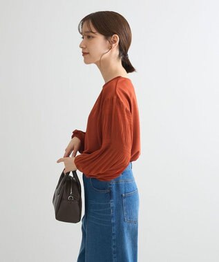 Green Parks マジョリカ袖カットプルオーバー Terracotta