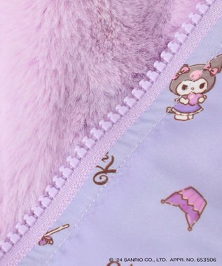 ANY KIDS 【any FAM×サンリオキャラクターズ】なりきりフェイクファーブルゾン ラベンダー×クロミ