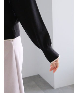 Te chichi バックパールニット ブラック