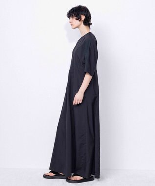 NAVE 【ReNAVE・洗える/撥水加工/接触冷感/UVケア/セットアップ】ナイロンタスラン ワンピース ブラック系