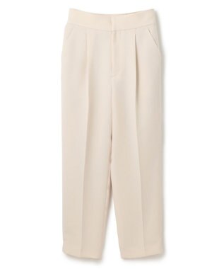 uncrave 【防シワ・洗濯機洗い可】ウォッシャブルダブルクロス テーパード パンツ エクリュ