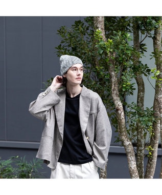 林八百吉商店 un chapeau  MIXビーニー グレー