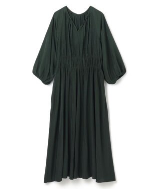 UNFILO ドビーデシン ワンピース ダークグリーン