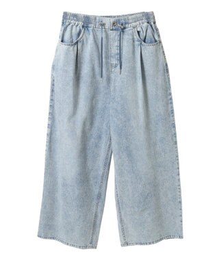 Green Parks ライトデニムワイドパンツ Indigo